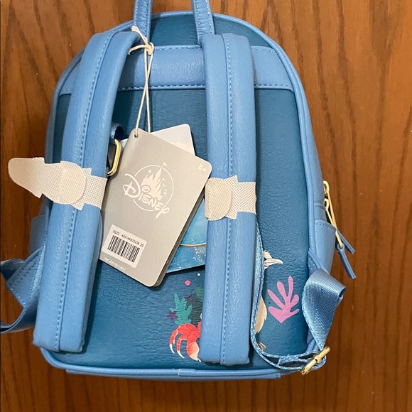 DISNEY X LOUNGEFLY NWT Live-Action Little Mermaid Ariel Mermaid Backpack Bag - Picture 8 of 12